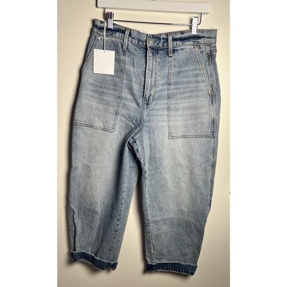 Pistola Turner Super-High Rise Barrel Leg Womens Jeans Provence Blue Size 31 NEW - Picture 4 of 15